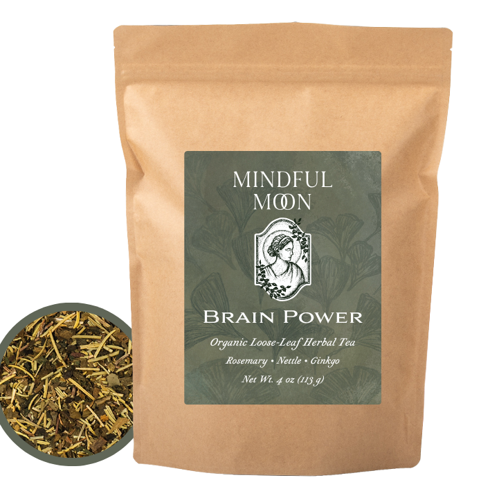 Brain Power 4 oz pouch with loose-leaf tea