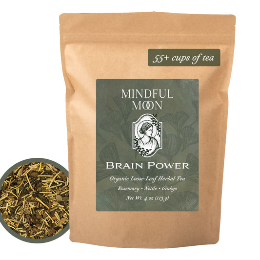 Brain Power 4 oz pouch with loose-leaf tea