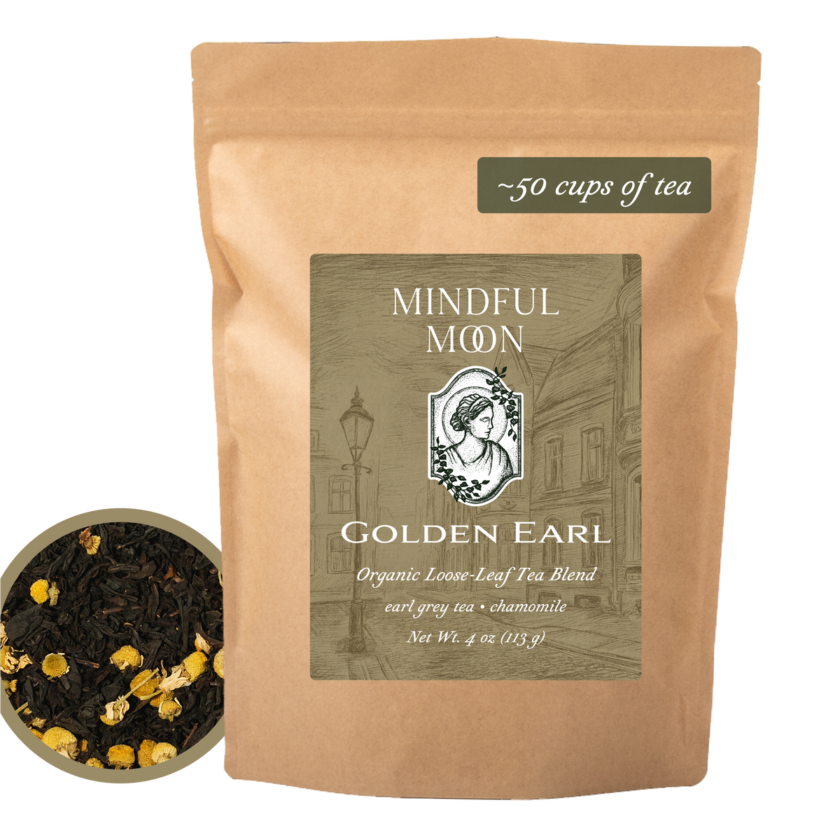 Golden Earl 4 oz loose-leaf tea pouch front