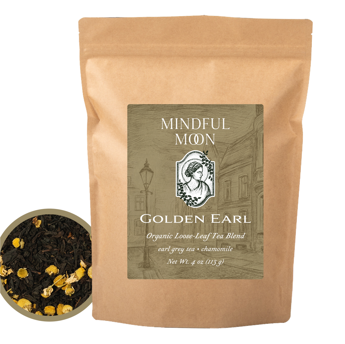 Golden Earl 4 oz loose-leaf tea pouch front