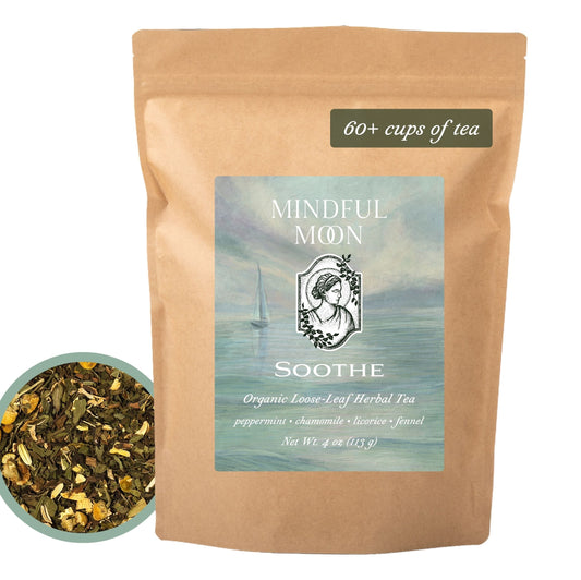 Soothe 4 oz pouch with loose-leaf tea