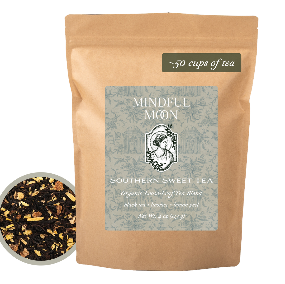 Southern Sweet Tea 4 oz loose-leaf tea pouch front