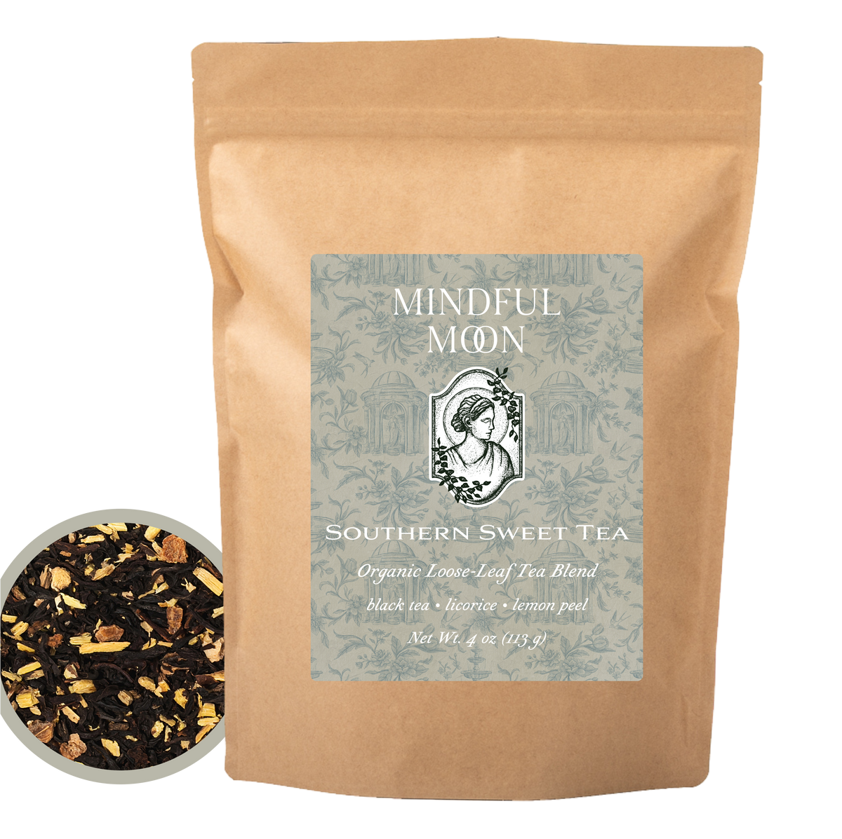 Southern Sweet Tea 4 oz loose-leaf tea pouch front