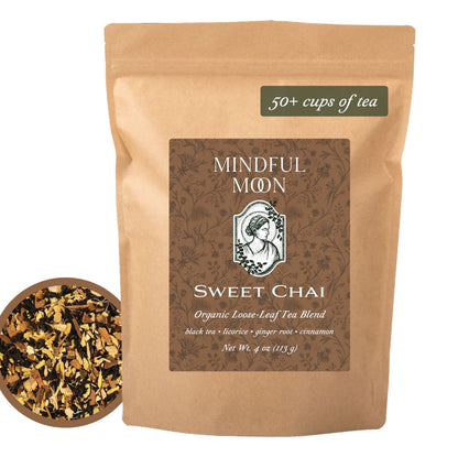 Sweet Chai 4 oz pouch with loose-leaf tea
